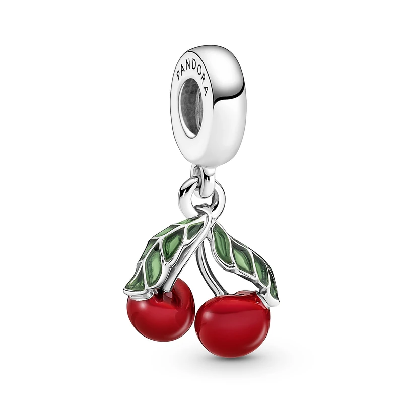 Pandora Asymmetrische Kirsche Charm-Anhänger 791583C01 Pendant