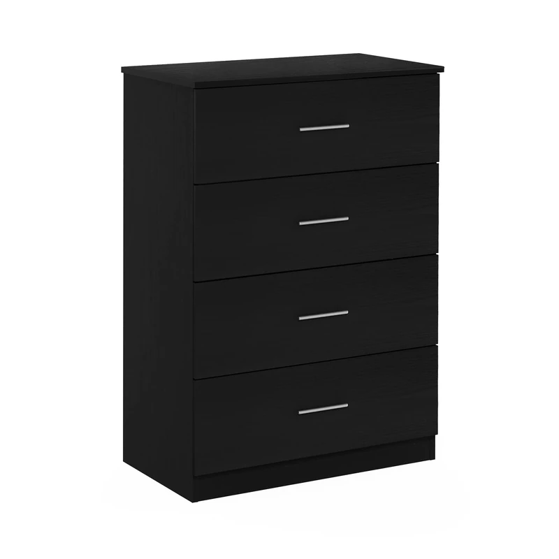 Furinno Tidur Simple Design 4-Drawer Dresser, Americano