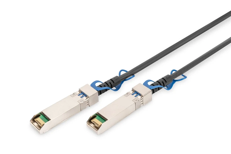 Digitus Universal DAC Cable - SFP28-25 Gbit/s - IPF form factor - compatible to SFF-8432 - Twinax Network Cable - Direct Attach Cable - Direct Attach Copper - AWG26 - Hot-pluggable - 2m - Black