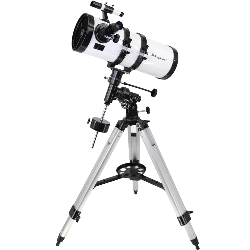 Skyoptikst 1400x 150 mm Reflector Newtionan Astronomical Telescope High Power Equatorial Mount Star Planet Moon Saturn Jupiter