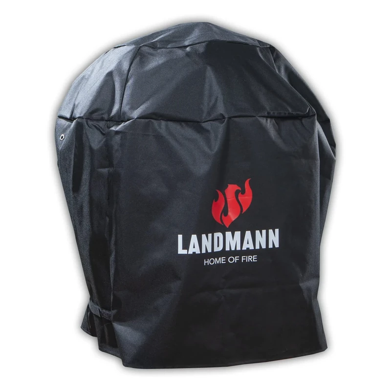 Landmann Grill Cover, PVC Grill Accessories, Weatherproof, Cover for Grills, Grill Cover, Tarpaulin for Outdoor, Weather Protection Cover for Grills, Tear-Resistant, 70 x 90 cm, Black