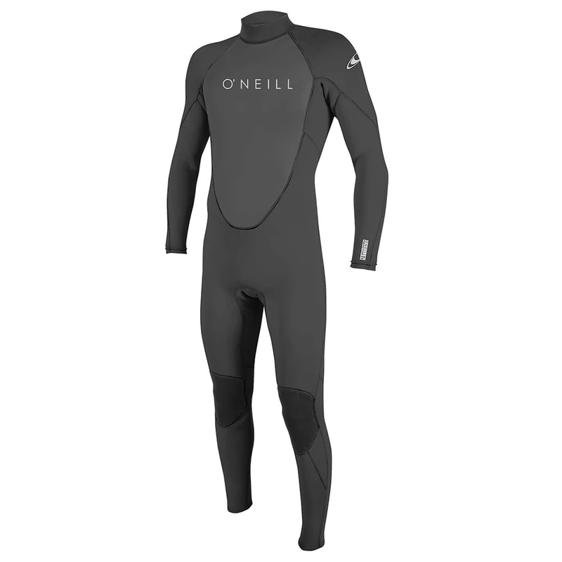 O'Neill Mens Reactor II 3/2mm Back Zip Wetsuit - Graphite Dayglow 3XL