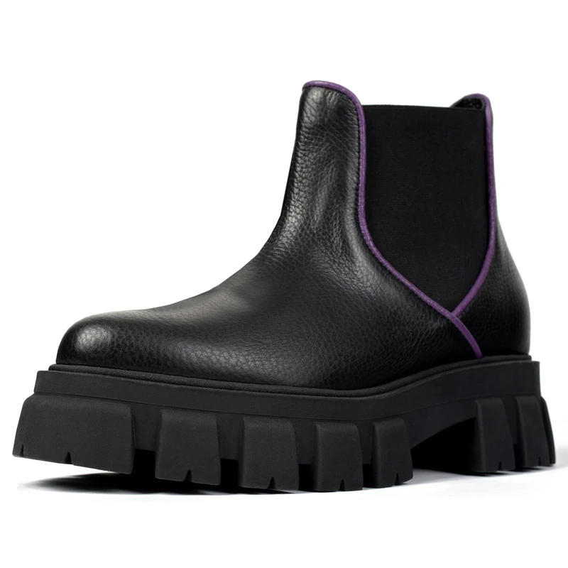 L37 HANDMADE SHOES Women's One of The Few Fashion Boot, Black, 7.5 UK