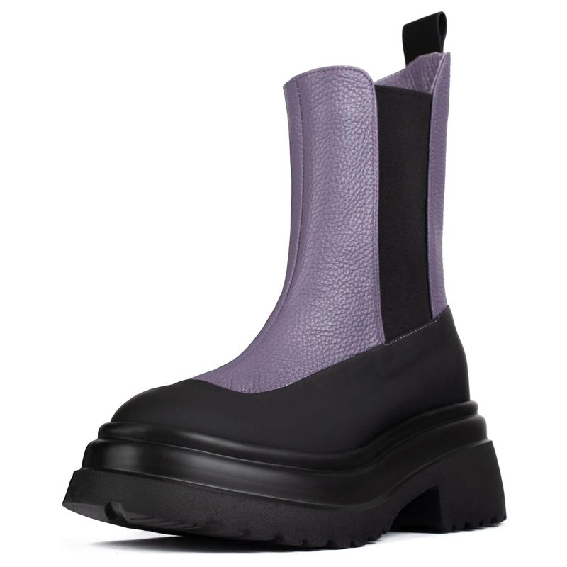 L37 HANDMADE SHOES Women's Whisky On The Rocks Fashion Boot, Purple, 3.5 UK - Image 1