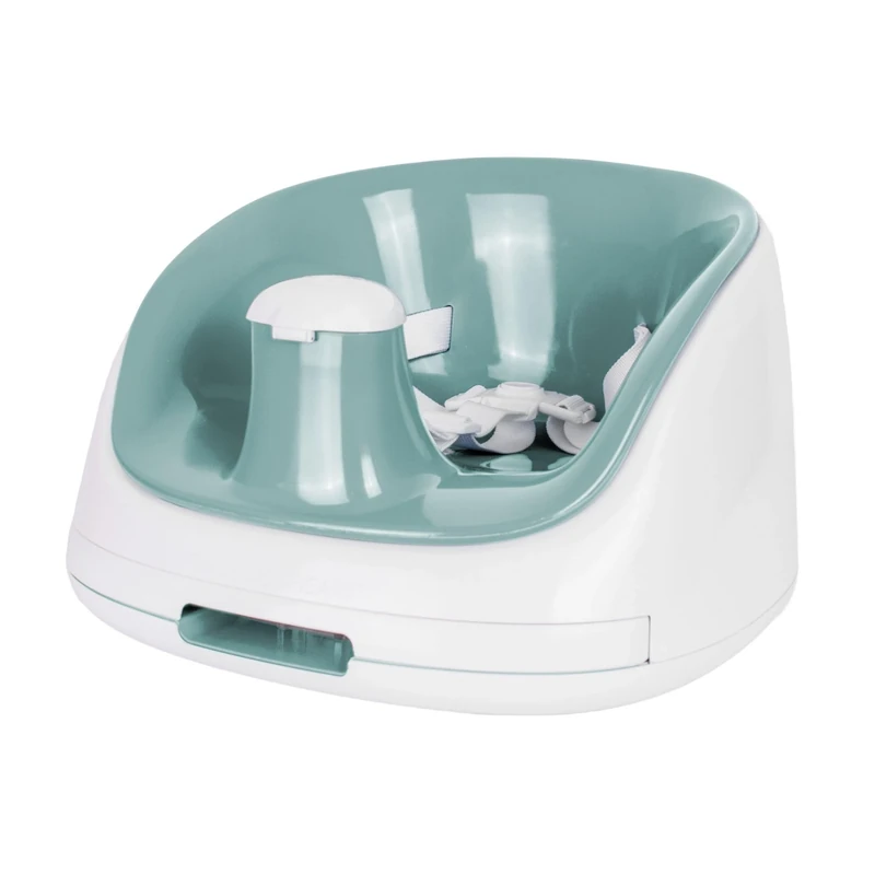 Prince Lionheart bebePOD Booster White Base | Comfortable | Removable Tray | Dual Strap System | Portable | Anti-Slip Base - Glacier