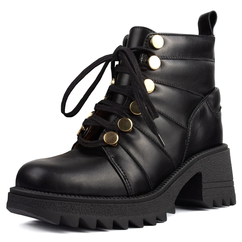 L37 HANDMADE SHOES Women's Mind Power Fashion Boot, Black, 7.5 UK