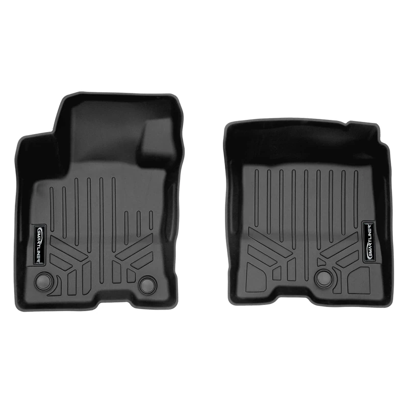 SMARTLINER Custom Fit All Weather Black 1st Row Floor Mat Liners Compatible with 2022-2023 Ford Maverick (Only Fits Hybrid Models)