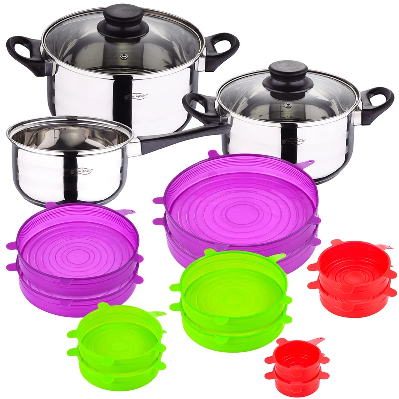 Kitchen Battery Pack 5 Pieces + Set of 12 Silicone Covers
