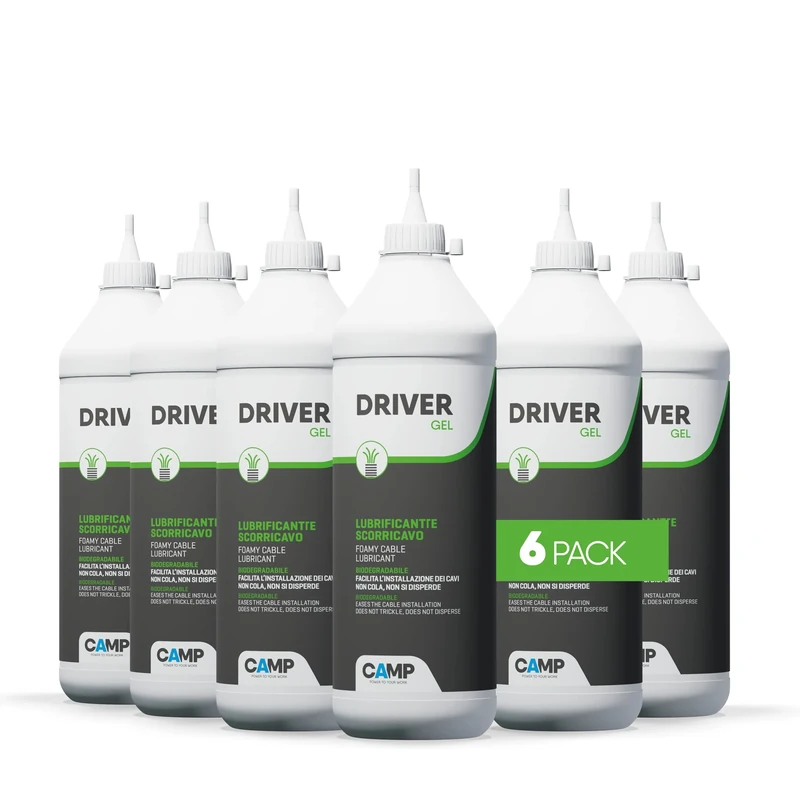 Camp Driver Gel, Biodegradable Slide Lubricant for Probes and Electrical Cables, 6x1 kg - Image 1