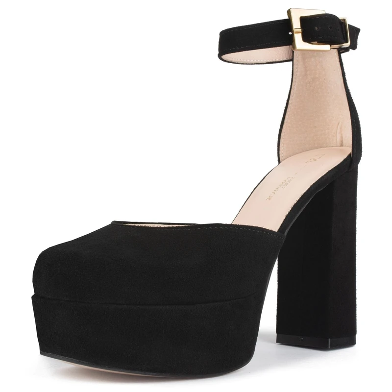 L37 HANDMADE SHOES Women's Let's Dance Pump, Black, EU 41