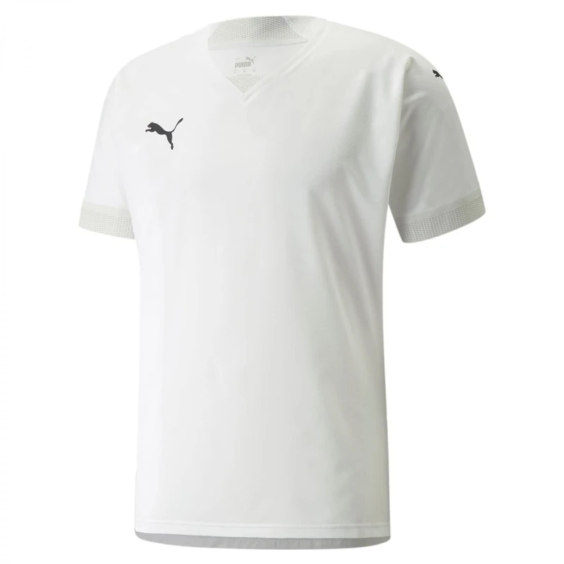 PUMA Men's Teamfinal Jersey Football Shirt, Puma White-nimbus Cloud, XL