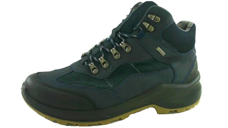 JOMOS Men's Trekking Mountaineering Boot, Black, Night Blue, 7.5 UK