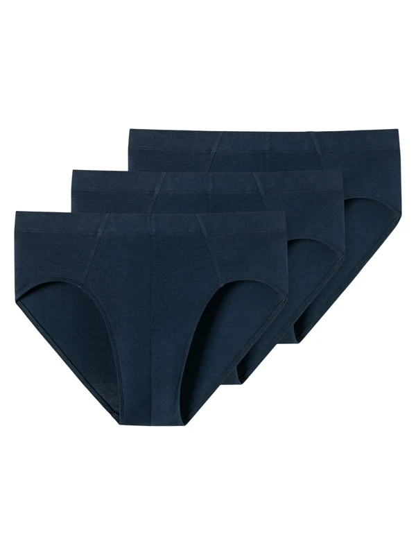 Schiesser Men's 3 Pack Underwear Briefs with Soft Waistband, Organic Cotton, 95/5 Organic - Image 1
