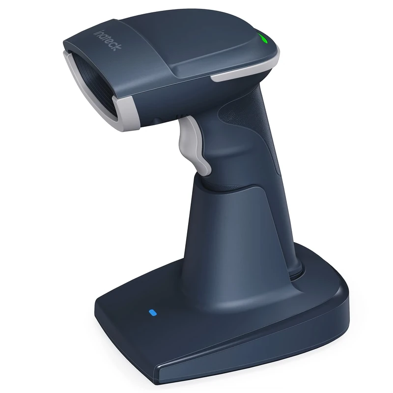 Inateck 2D Wireless Barcode Scanner, Bluetooth 5.0, 2.4Ghz Smart Base, Screen Scanning, BCST-54