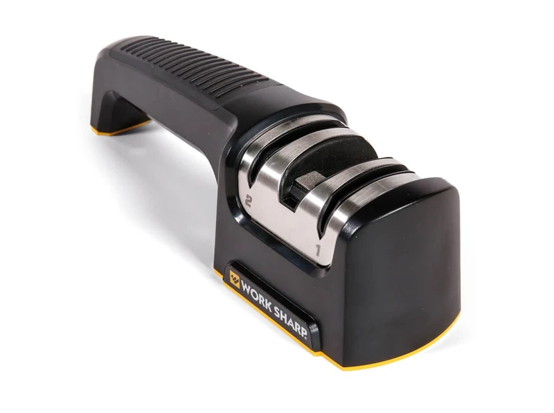 Work Sharp Pull Through Kitchen Sharpener - Sharpens Chef's Knives Quickly, Easily and Extremely Effectively, Black