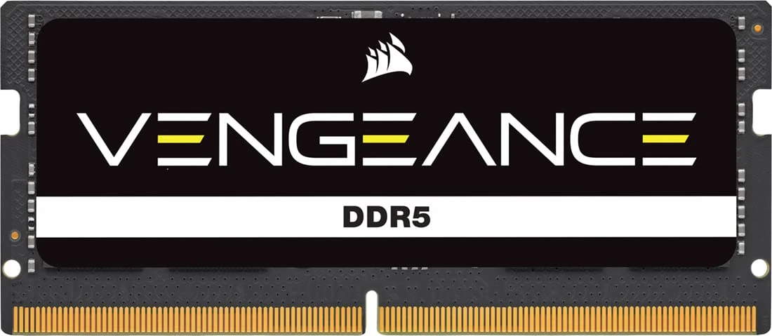 CORSAIR Vengeance SODIMM DDR5 RAM 16GB (1x16GB) 4800MHz CL40-40-40-77 1.1V Intel AMD Laptop Notebook Memory - Black (CMSX16GX5M1A4800C40)
