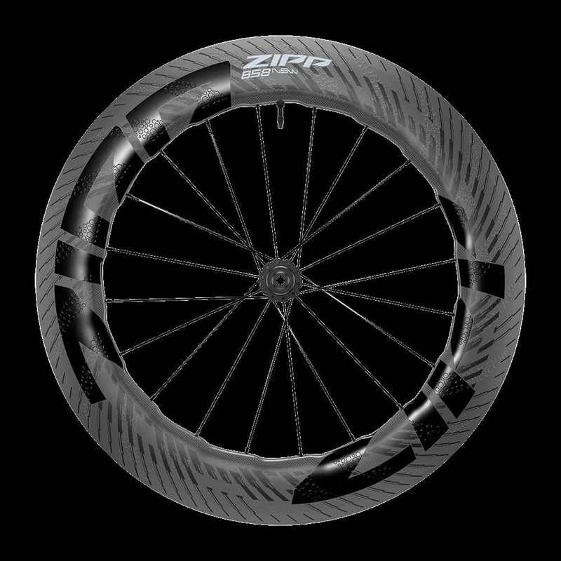 ZIPP ruota 858 NSW tubeless ready anteriore disco 24 raggi 28" p. passante 12mm nero 2022/2