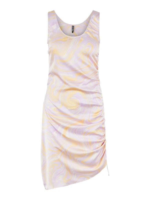 PIECES Women's Pcvilli Sl Bodycon Dress, Lavendula, XS - Image 1