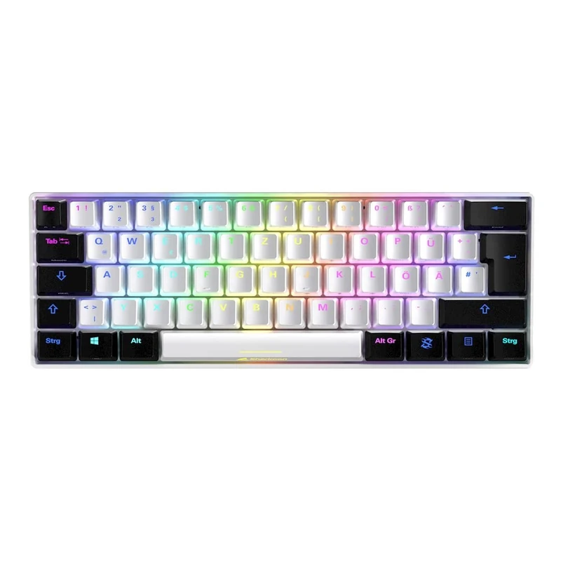 Sharkoon Skiller SGK50 S4 White Gaming Keyboard - Kailh Red