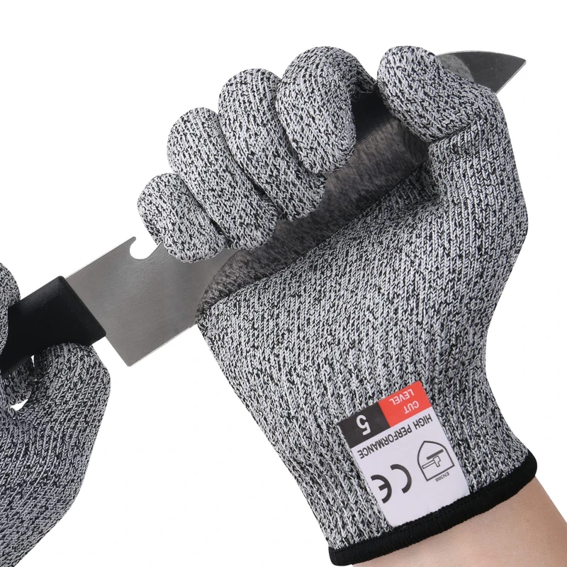 Flintronic Cut Resistant Gloves, XS for Kids - Level 5 Protection, Food Grade Work Cut Proof, Knife Protection, EN 388 Certified