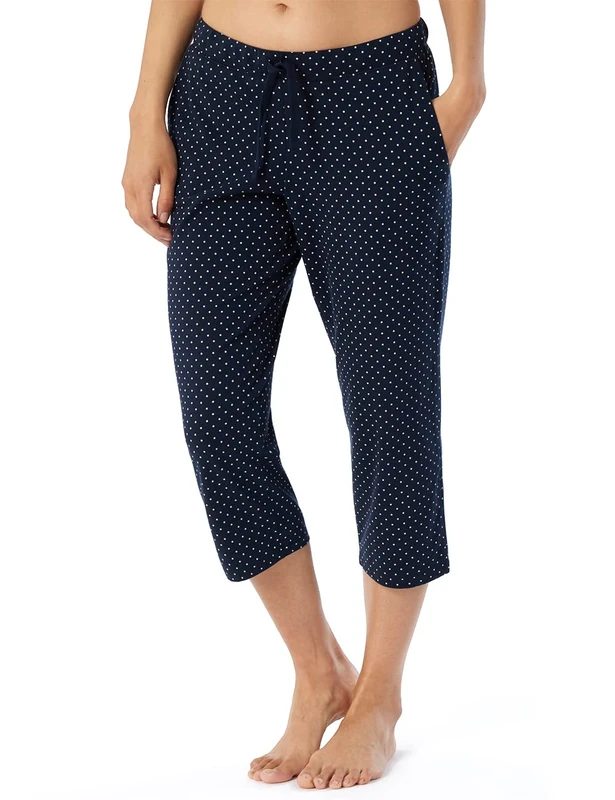 Schiesser Women's 3/4 Length Short Cotton Pyjama Bottoms - Mix + Relax