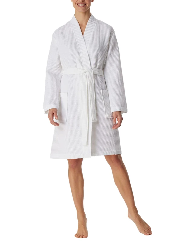 Schiesser Women's Bath and Sauna Robe - Waffle Pique