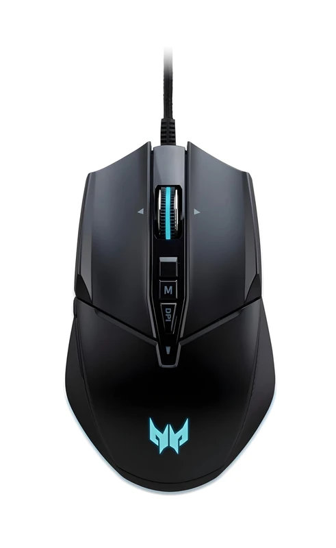 Acer Predator Cestus 335 Gaming Mouse (19,000 DPI, 400 IPS Tracking, 10 Programmable Buttons, 0.5 ms Response Time, RGB Lighting), Black