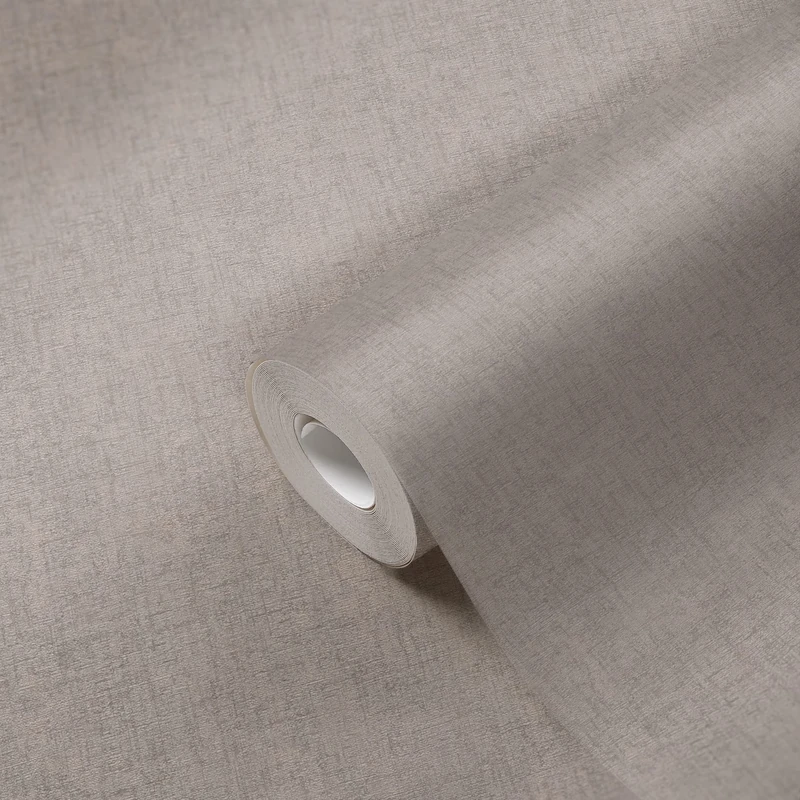 A.S. Création Hygge Scandinavian Non-Woven Wallpaper Plain Grey Brown Wallpaper Taupe 386151 10.05 x 0.53 m Made in Germany