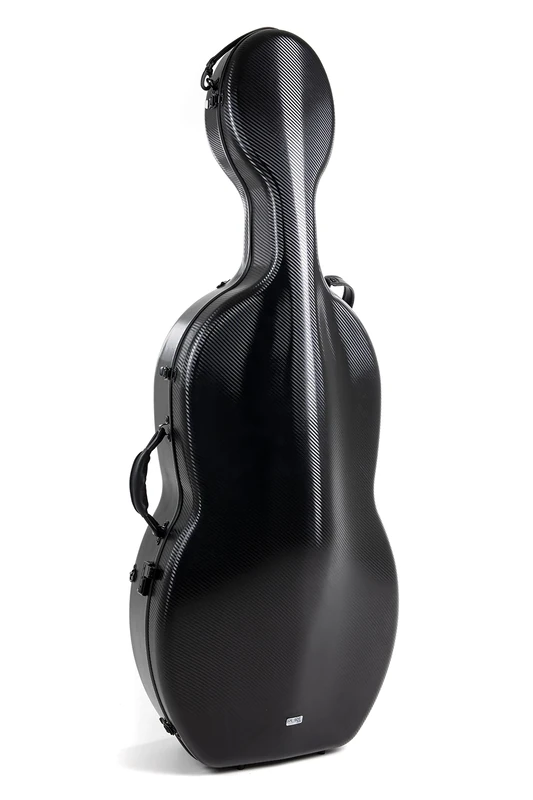 GEWA Cello Case Polycarbonate 4/4 black with backpack straps, side handle and rollers/wheels (Rolly)