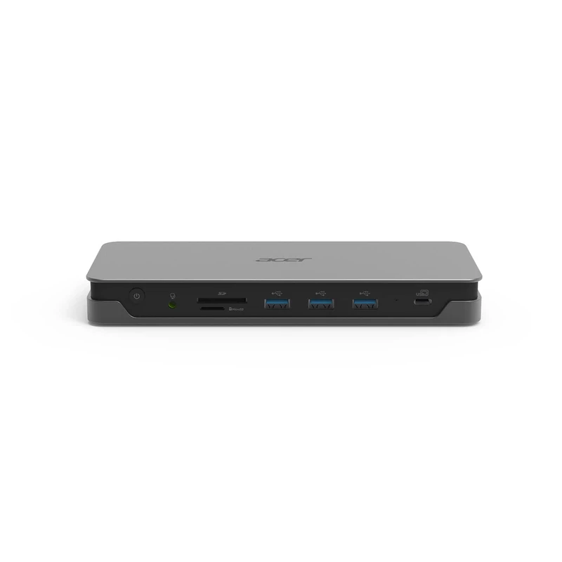 Acer USB C Docking Station USB Type-C Gen 1 Dock ADK230-2xHDMI 2.0, DisplayPort 1.4, 1xUSB Type-C 3.1Gen.1, 3xUSB3.1 Type-A Gen.1, RJ45/LAN, SD Card Reader, Audio Connection (also For headset) - Image 1