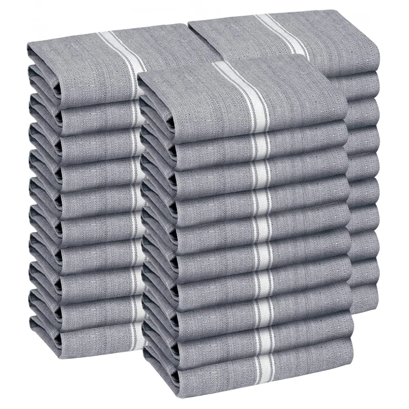 Zeppoli Gray Base/Kitchen Towel 30-Pack
