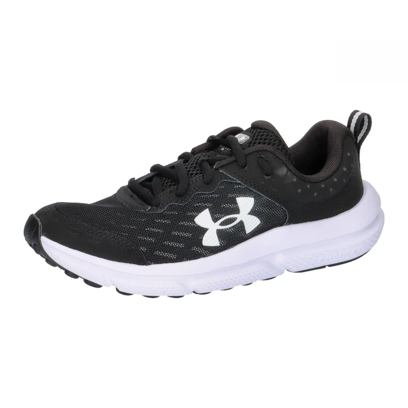 Under Armour Boy's UA BGS Assert 10 Running Shoe Black White White