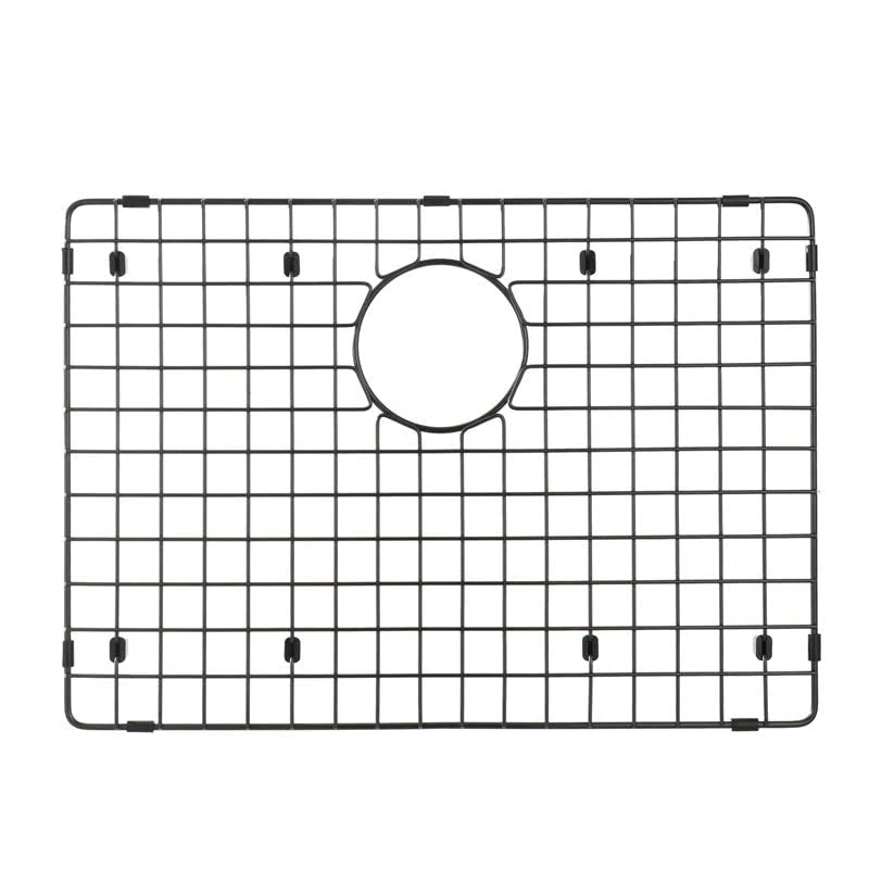 Starstar Sinks Protector Matte Black 304 Stainless Steel Kitchen Sink Bottom Grid, Rack (17 x 13)