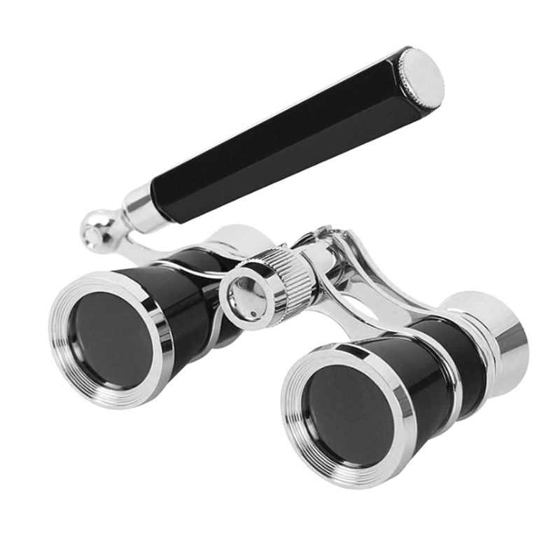 Aroncent Opera Glasses Binoculars 3X25 Vintage Theater Glasses Mini Binocular Compact with Handle for Adults Kids Women in Opera Musical Concert