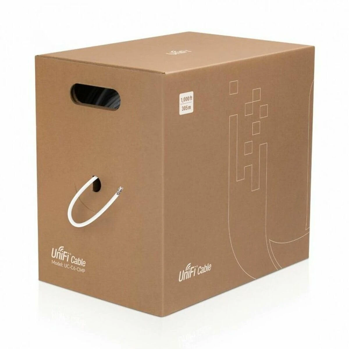 Ubiquiti COIL NETWORK 305M CAT6 UC-C6-CMP UNIFI UTP PLENUM COPPER INTERIOR WHITE