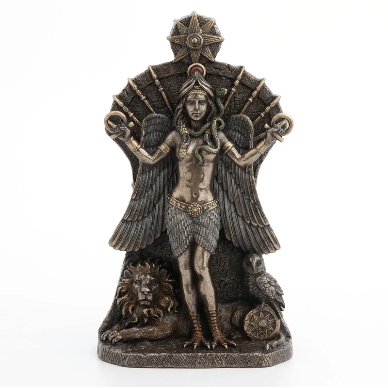 Veronese Design Babylonian Goddess of Love and War Ishtar Bronze Finished Statue 8.25 Inches High