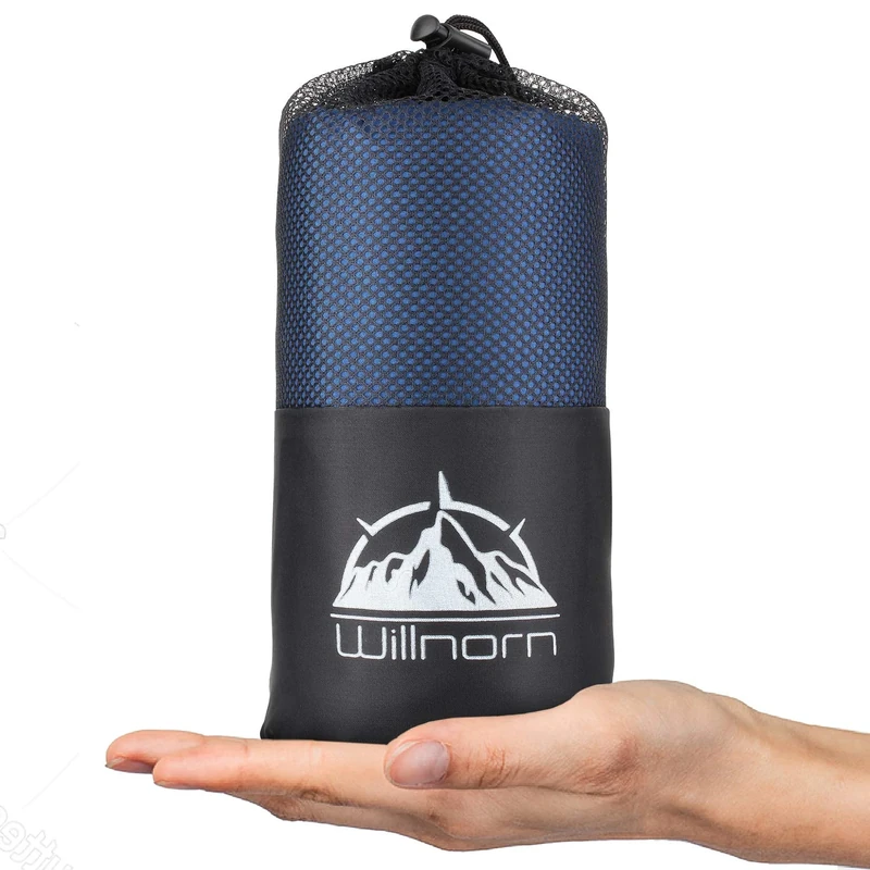 WILLNORN Sleeping Bag Liner - Soft & Lightweight Travel Sheet for Adults, 220x95cm - Portable & Easy Care, Ideal for Backpacking, Camping, Hotels, and Summer Trips