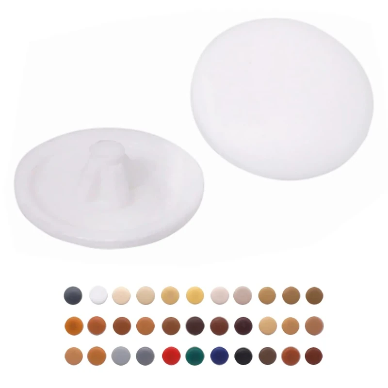(Pack of 5000 pcs) Pozi Screw Cover Caps 12 mm Diameter, Pozidriv Head Clip On Plastic Covers, Furniture Decorative Cap (5000, White S1)