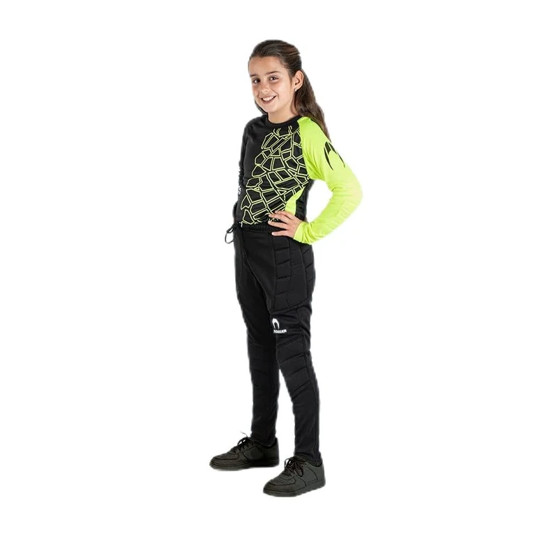 HO Soccer Kid Keeper Set Fraktur Lime, Goalkeeper Set, Unisex Children, Lime/Black, 6