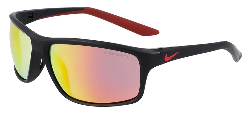 Nike ADRENALINE 22 M DV2155 NKDV2155 010 matte black red mirro Sunglasses Unisex Acetate, Standard, 15 - Image 1