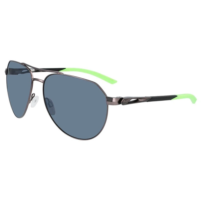 Nike Club Nine DQ0799 Glasses, Satin Gunmetal/Grey SLVR, 60 Unisex Adult, Satin Gunmetal/Grey Slvr