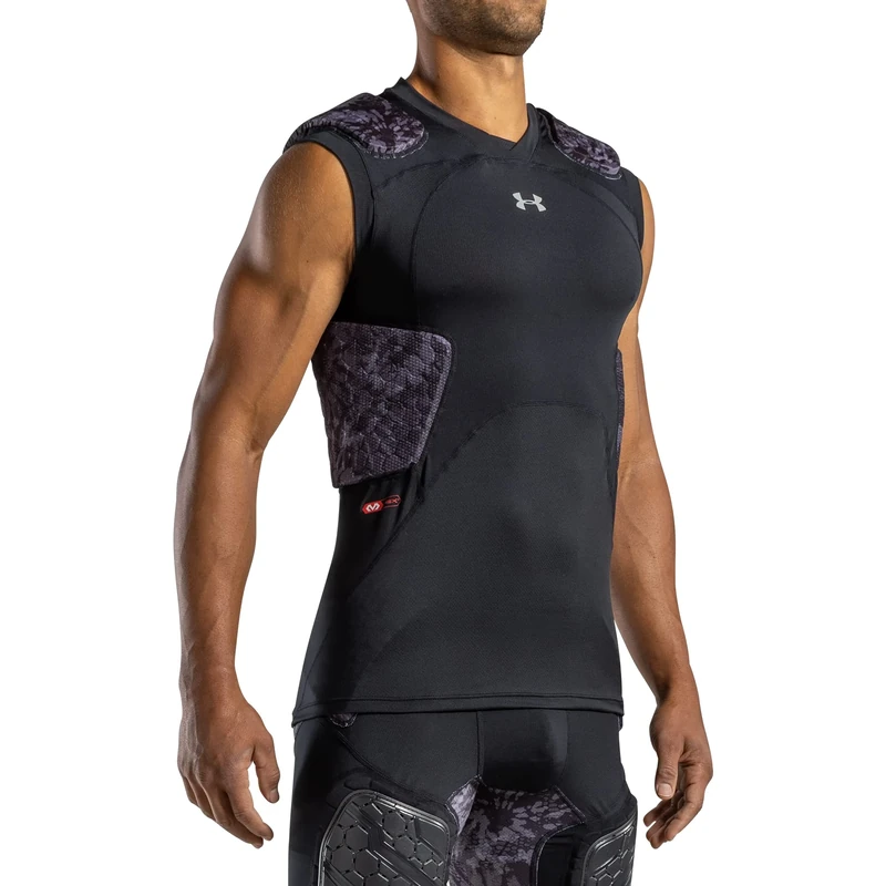 Under Armour Unisex's Gameday Pro 5-Pad Top Nov, Black Camo, Adult: XXXL