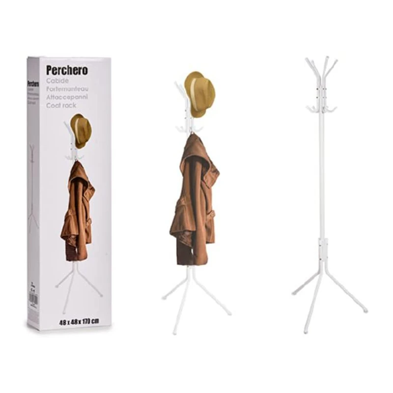 ARTEREGAL Coat Rack Metal White 48 x 170 cm 78282