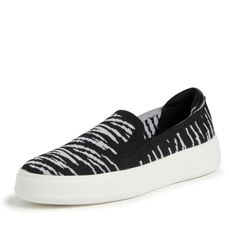 Dearfoams Women's Original Comfort Sophie Lightweight and Machine Washable Slip-on Sneaker, Zebra, 6 UK - Image 1