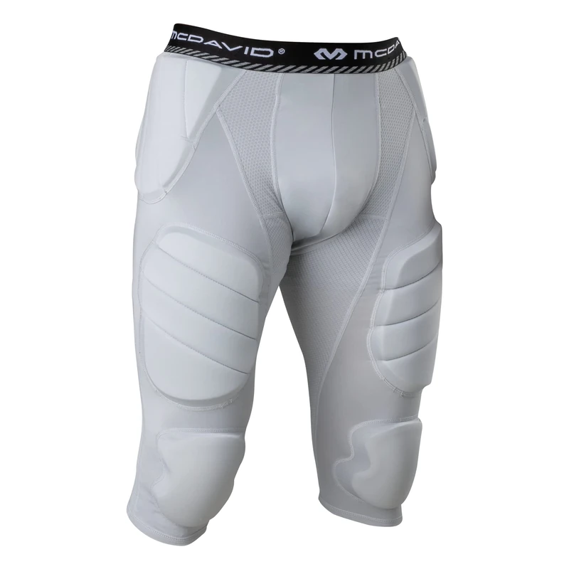 McDavid Rival Integrated 7-Pad 3/4 Tight, Maximum Coverage & Comfort with Hard-Shell Thigh Guards, Great for Football & Lacrosse (Adult)