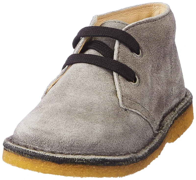 Naturino Suede Desert Boots, Grey Dark Grey, 23 EU