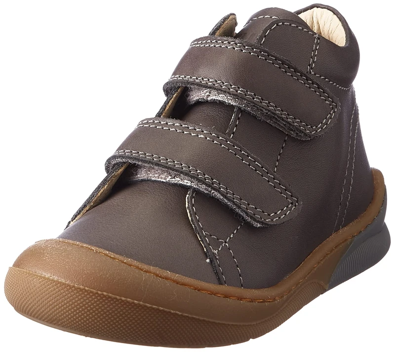 Naturino Nirez VL, Ankle Shoes with Velcro for Children and Boys, Grey Dark Grey, 24 EU