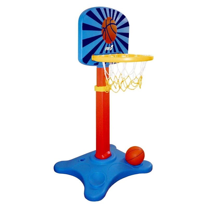 Sport1 -Rookie Rookie Basket Kids Plastic Floor Stand Height 119-159 cm Adjustable Basket for Indoor and Outdoor, 703200106