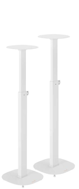my wall HS 23 WL Extendible Speaker Stand, Floor Stand, Height Adjustable, White, Pack of 2