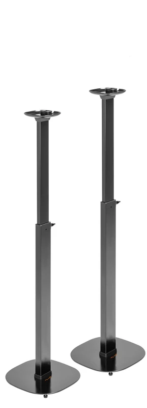 My Wall HS24L Speaker Stand for Sonos One & One SL, Pack of 2, Height Adjustable, Maximum Load 10 kg, Stable, Sonos Stand, Speaker Stand